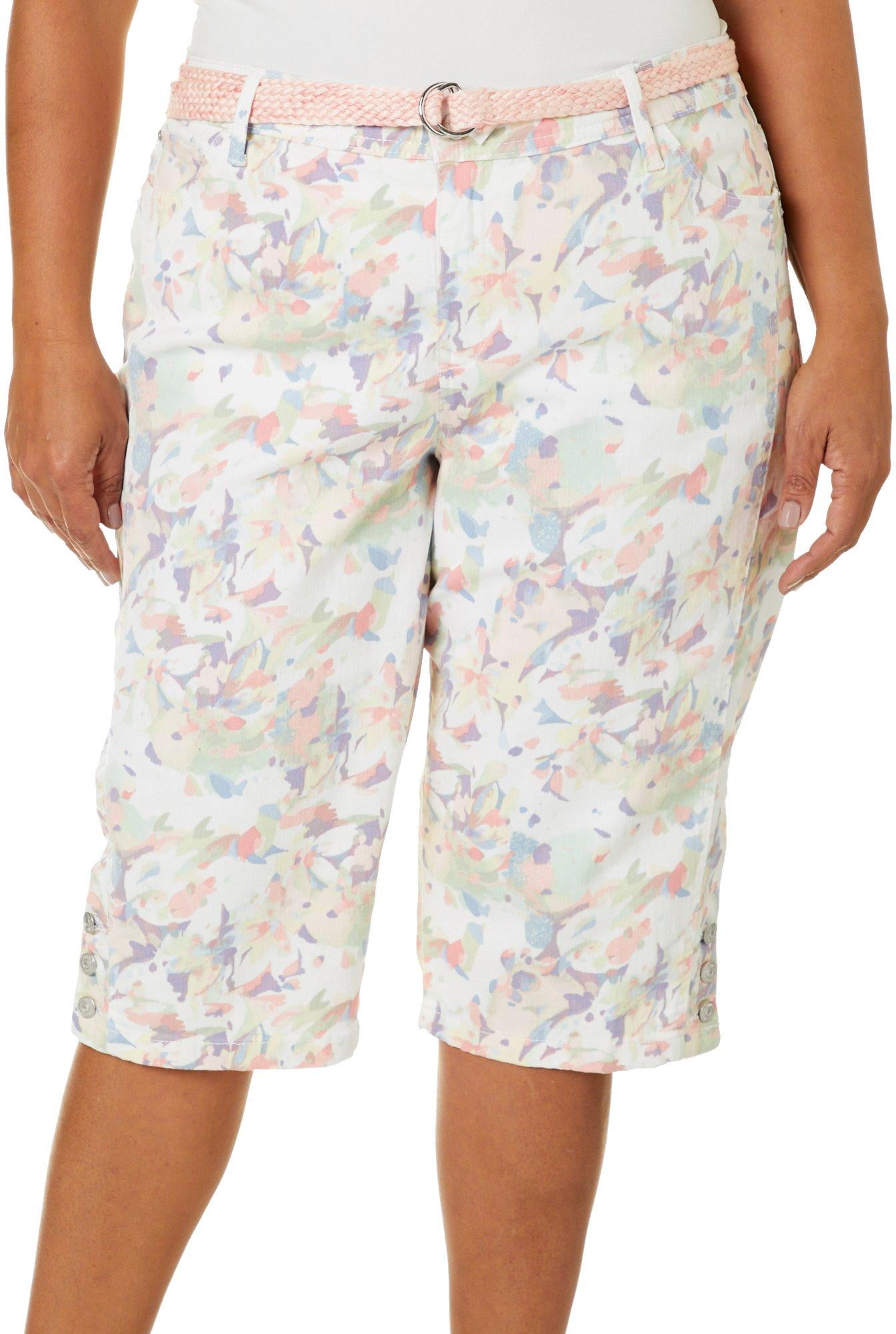 gloria vanderbilt elastic waist shorts