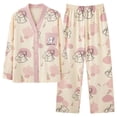 thumbnail image 5 of Pijamas de mujer de primavera y otoño de algodón de manga larga pijamas de primavera y otoño para mujer ropa de casa fina y transpirable de moda se puede usar al aire libre traje, 5 of 5