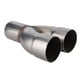thumbnail image 2 of Adaptador 2‑1 Colector de fusión de escape de acero inoxidable Entrada doble de identificación de 3 pulgadas Salida única de diámetro exterior de 3 pulgadas para automóvil, 2 of 5