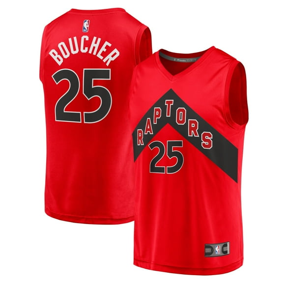 Youth Fanatics Chris Boucher Red Toronto Raptors Fast Break Replica Jersey - Icon Edition