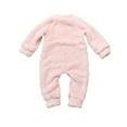 thumbnail image 7 of Lovebay Newborn Baby Cartoon Bear One-piece Snowsuit Warm Fleece Hooded Romper Jumpsuit Pink 0-6 Months, 7 of 7