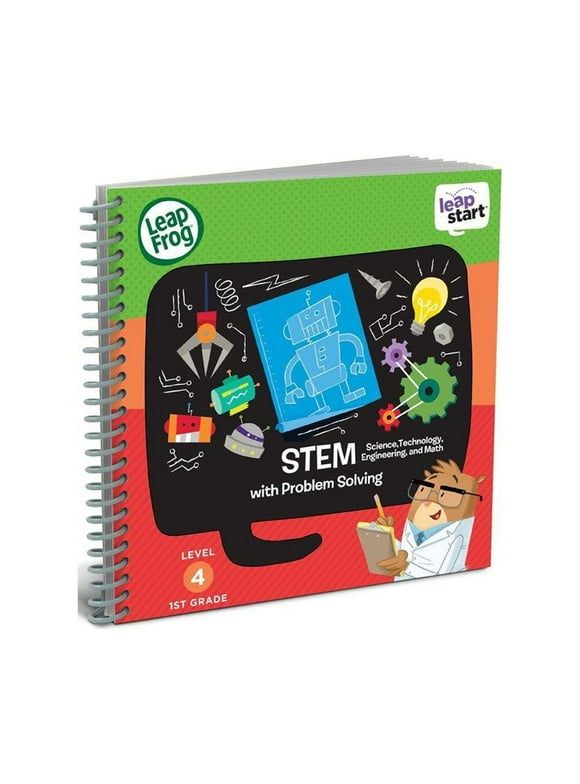 LeapFrog LeapStart 1st Grade Activity Book: STEM (Science, Technology, Engineering, Math) and Problem Solving (Requires LeapStart System)