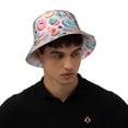 thumbnail image 6 of Daiia Cupcakes and Donuts Pattern Bucket Hat - Trendy Cotton Sun Hat for Beach, Golf, Fishing - Fun Outdoor Vacation Boonie for Men and Women, 6 of 9