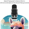 thumbnail image 4 of Square 2Pack PU Leather Alpaca Cruise Luggage Tag with Privacy Cover and Name ID Tag for Travel Handbags Backpacks Luggage Tags, 4 of 6