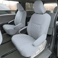 thumbnail image 6 of For Toyota Sienna 2011-2020 FH Group Neoprene Waterproof Custom Fit Car Seat Covers - Solid Gray Full Set 7 Seater, 6 of 11