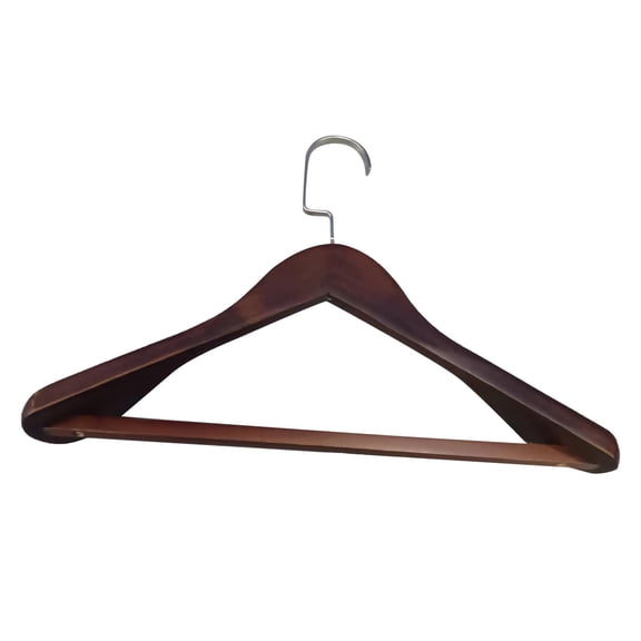 RKZDSR Premium Solid Wood Suit Hangers: Wide Shoulder Wooden Coat Hangers for High-Grade Clothing