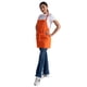 thumbnail image 2 of Delantal Chef Works Unisex con Tres Bolsillos en Color Mandarina, 2 of 5