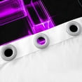 thumbnail image 3 of Erosebridal Purple Plaid Curtains and Drapes (38Wx54L),Futuristic Cubes 30%-50% Blackout Curtains for Bedroom,Curtains for Living Room,Buffalo Decoration, 3 of 6