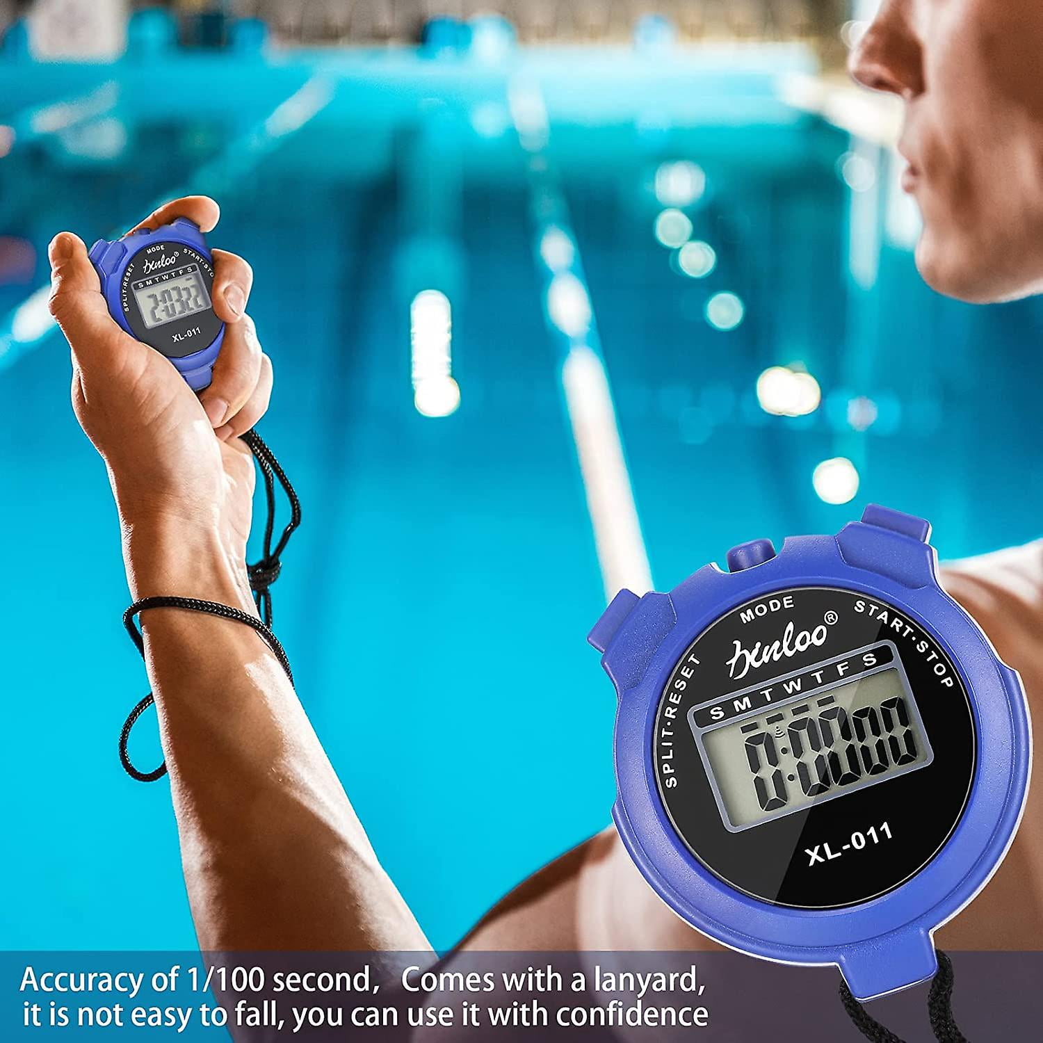 New suitable Stopwatch Timer Sports Referee Digital Watch Portable Waterproof Stopwatch Interval Training Timer Walmart