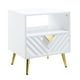 thumbnail image 1 of Mesa auxiliar Table Simple Relax de madera con almacenamiento, color blanco, 1 of 5