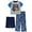 royal blue, variant on American Marketing Enterprises INC Boys Star Wars the Mandalorian Blue 3 Piece Pajama Set (4)