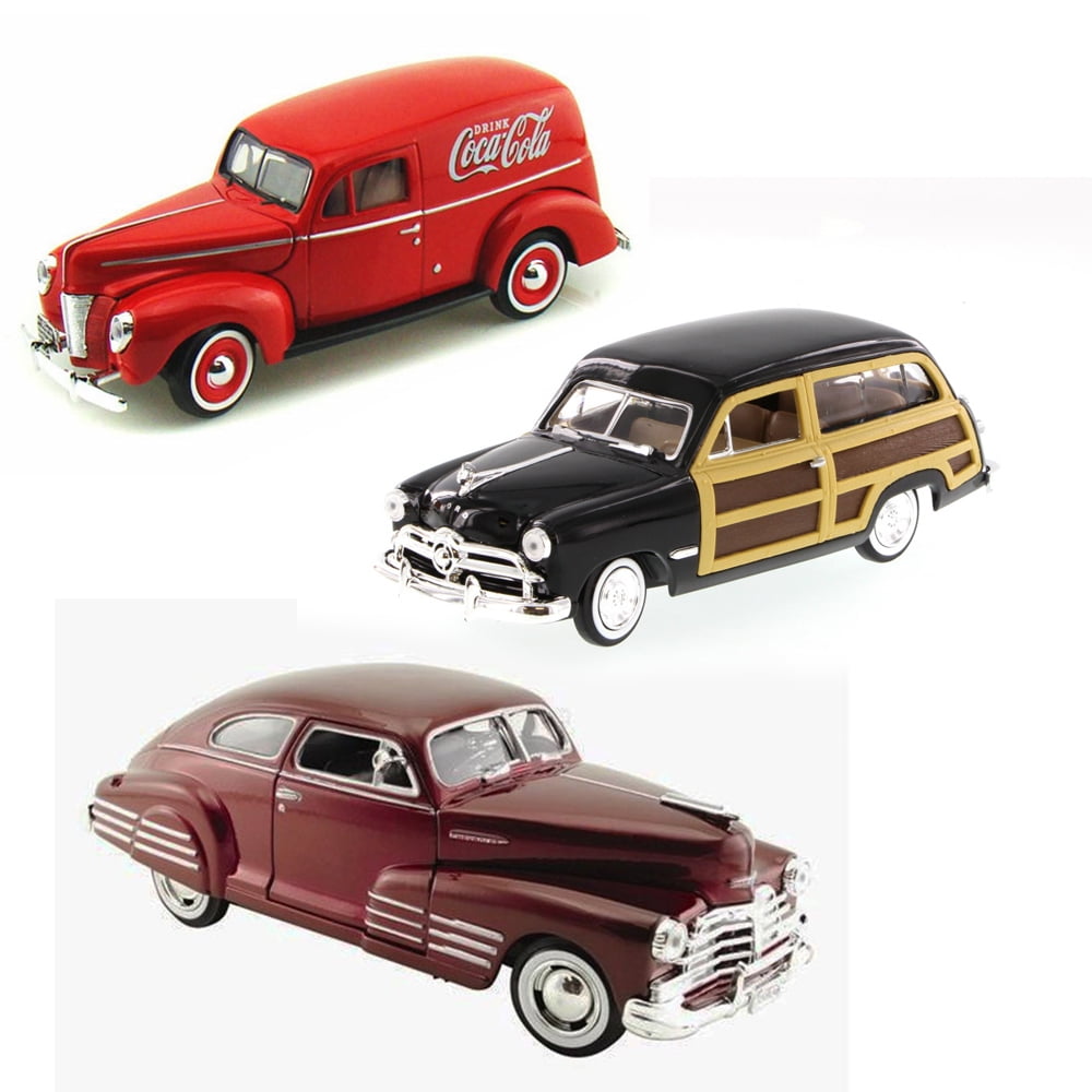 Best of 1940s Diecast Cars Set 30 Set of Three 1/24 Scale Diecast