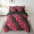 thumbnail image 2 of Manfei Leopard Cheetah Print 7-Piece Twin Bedding Sets for Teens Girls Boys,Bling Pink Glitter Bedding Comforter Set,Gradient Ombre Breathable Sheet Sets,Ultra Soft Home Decor,Reversible, 2 of 8