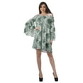 thumbnail image 3 of Moomaya Robe d'Été Dénudée pour Femmes, Bleu Sarcelle Poussiéreux, Robe de Plage en Coton avec Manches Cloche - TP, 3 of 5
