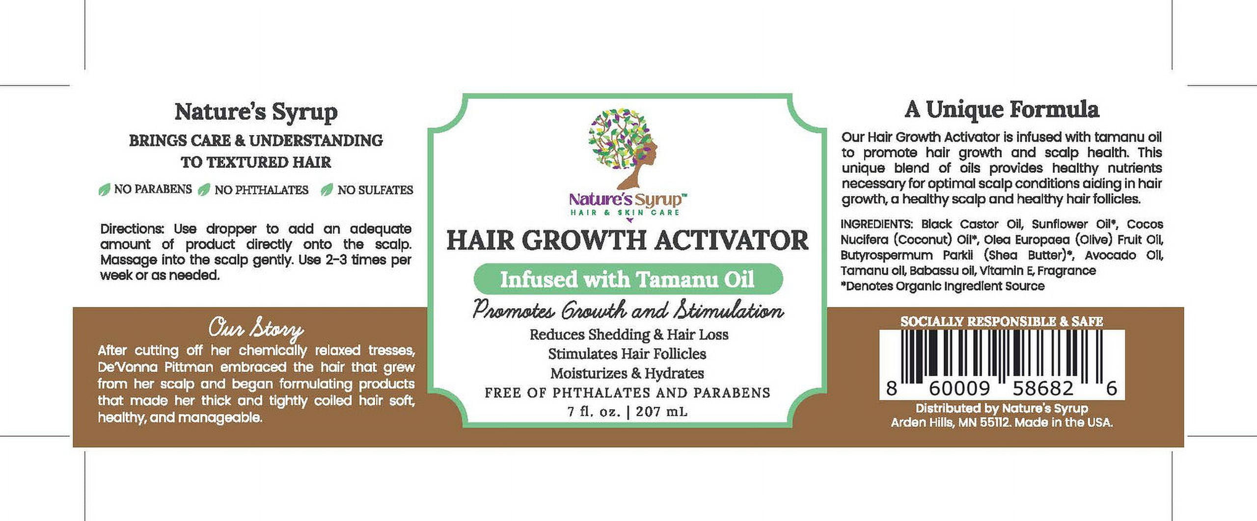 Nature's Syrup Hair Growth Activator with Tamanu Oil, 7 oz.
