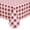 Burgundy, variant on RAY STAR Vinyl Checkered Tablecloth 52x70 Flannel Backing 100% Waterproof & Heavy Plastic Table Cover for Dining, Party, Farmhouse Dec.
