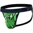 thumbnail image 3 of JOCKMAIL Mens Sexy Thong Underwear Low Rise Leopard Pattern Playful Printed Men's Jockstraps Athletic Supporters, 3 of 7