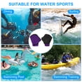 thumbnail image 6 of Uxcell Webbed Swimming Gloves Swim Gloves Aquatic Fitness Aerobics Gloves Purple/Black 1 Pair, S, 6 of 6