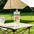 thumbnail image 5 of Glass Water Cup 400ml With Lid And Straw - Detachable Bow Decoration Beverage Tumbler For Coffee Tea Cold Drinks Home Office Green Pink, 5 of 8