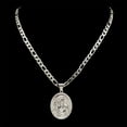 thumbnail image 3 of Saint Benedict Medal Pendant Necklace for Women Men 14K White Gold Chain Necklaces Amulet Jewelry San Benito, 3 of 6