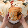 thumbnail image 3 of King Size Fitted Sheet Set - Green Orange Pumpkins Fall 3 Piece Bedding Sets 16" Deep Pocket Fitted Sheet with 2 Pillowcases, Maple Leaves Thanksgiving Brushed Microfiber Hotel Luxury Bed Sheets, 3 of 9