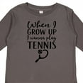 thumbnail image 4 of Inktastic Future Tennis Player Gift Boys or Girls Long Sleeve Toddler T-Shirt, 4 of 5