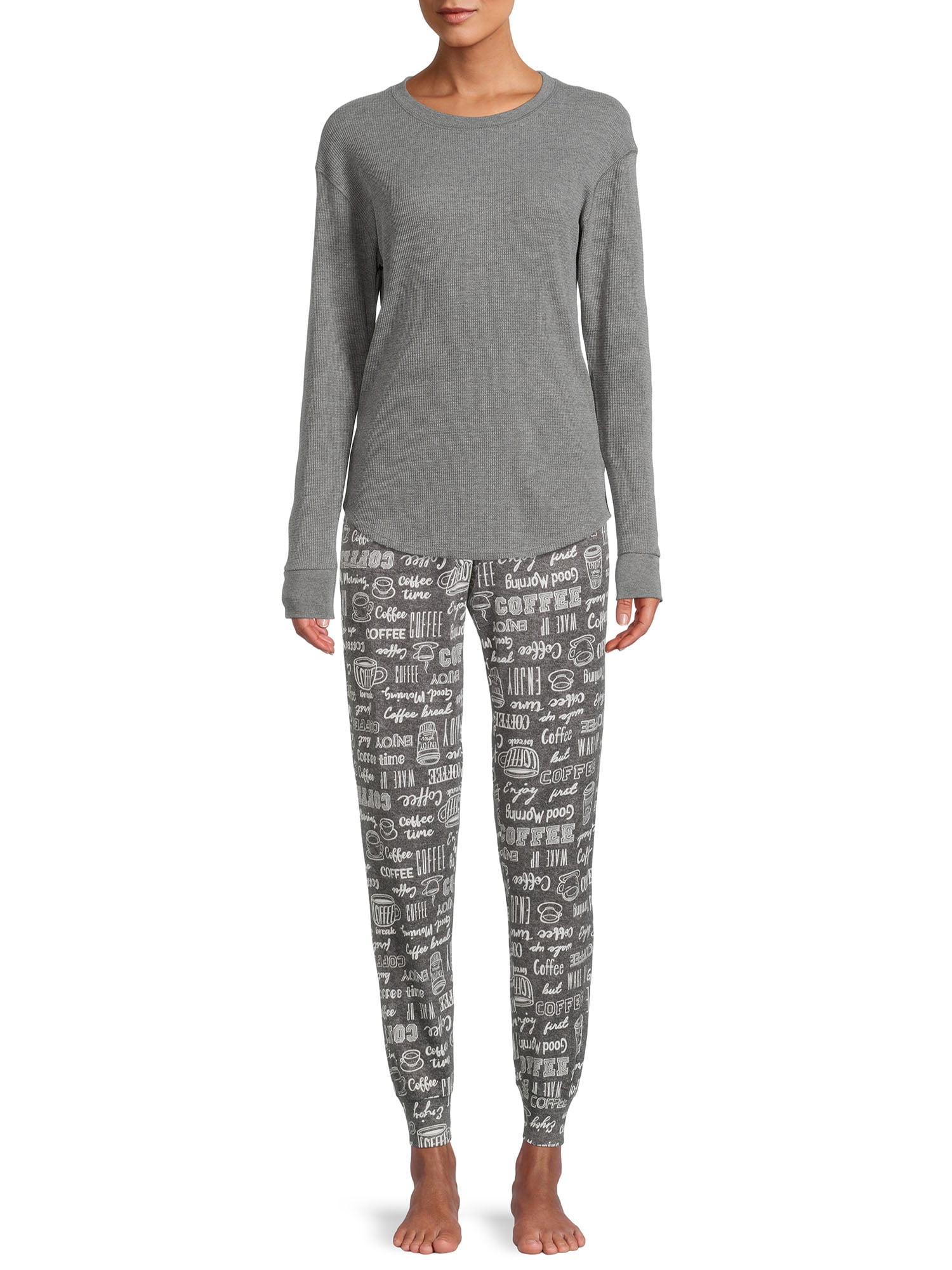 Women's Hacci Knit Pajama Jogger Pants, Sizes S to 3X