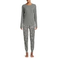 thumbnail image 3 of Women's Hacci Knit Pajama Jogger Pants, Sizes S to 3X, 3 of 5