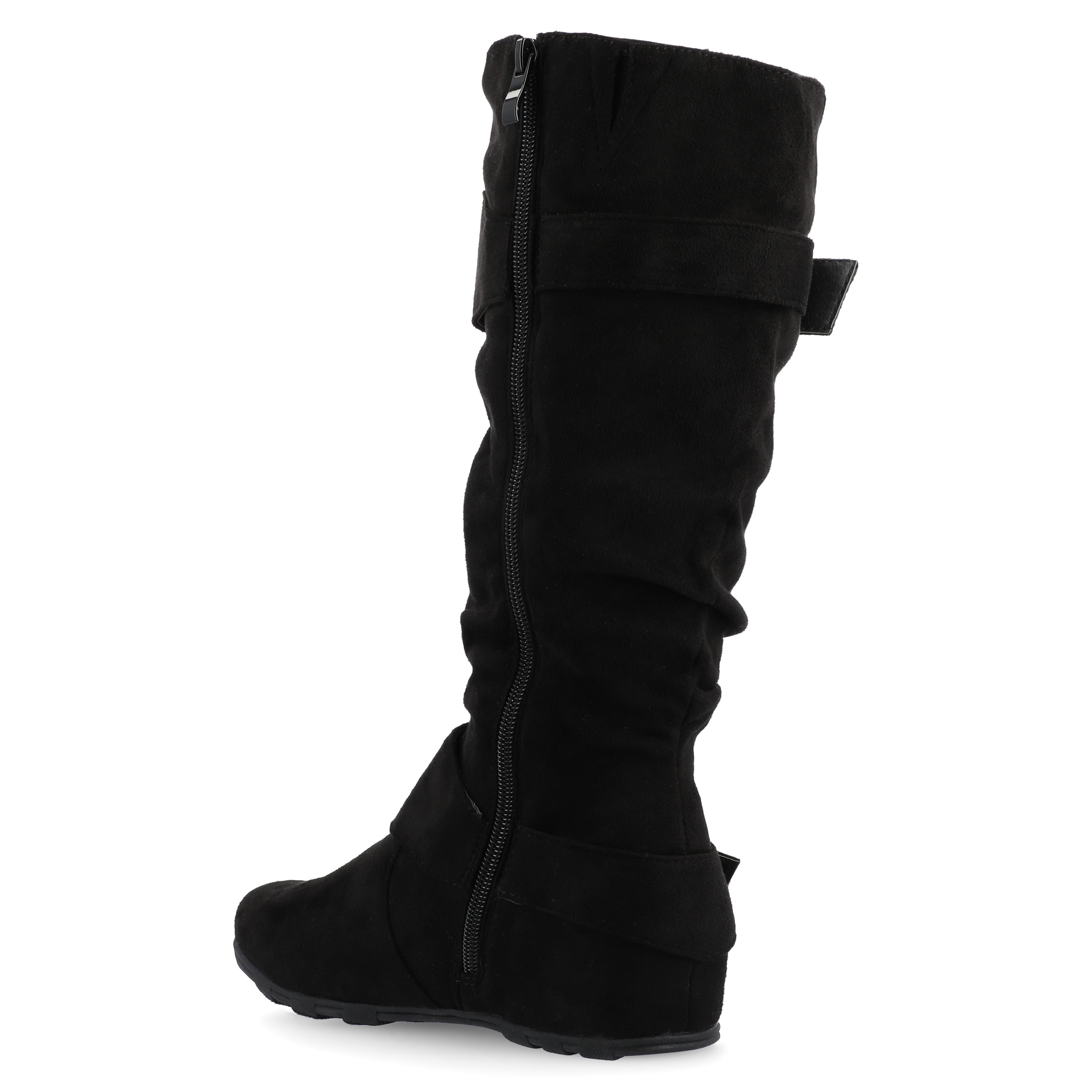 Journee Womens Jester-01 Hidden Wedge Riding Boots