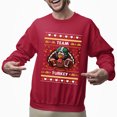 thumbnail image 2 of Christmas Sweatshirt, Team Turkey Funny Football Thanksgiving Sweatshirt, Unique Holiday Sweatshirt, Unique Autumn Gift for Men & Women, 2 of 5