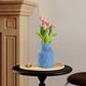 thumbnail image 5 of Jarrón de plástico para casa | Oficina | Decoración de bodas y eventos: plástico duradero y liviano | Diseño elegante | Azul Rosa Blanco | Para flores frescas o artificiales | 1 Pieza | los, 5 of 7