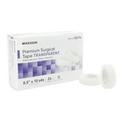 McKesson Medical Tape Water Resistant Plastic 1/2 Inch X 10 Yard Transparent NonSterile, 100196 - CASE OF 240
