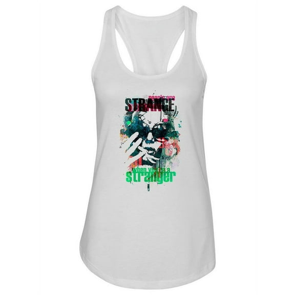 People Are Strange, Fashion Racerback Tank Women -Image by Shutterstock, Female x-Small
