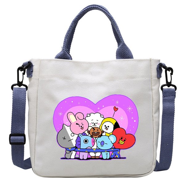Bolso Bandolera Coreano De Hombro Lona Estudiante Compras Gao Jiahui unisex