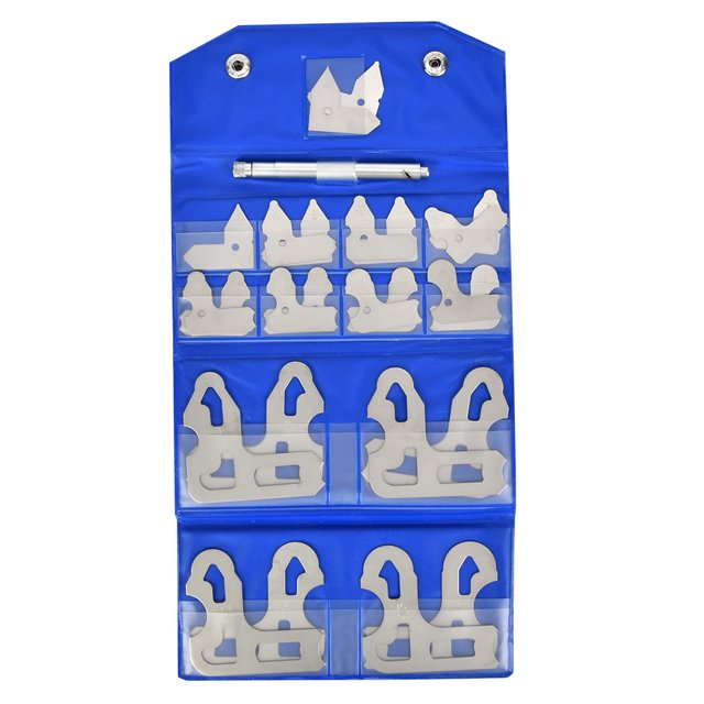 Radius Gauge,17pcs Stainless Steel Radius Radius Gage Set Radius Gage Finely Tuned Performance