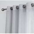 thumbnail image 2 of Cortina de ventana HLC.ME semitransparente de gasa, 2 paneles, 54 x 108 cm, color gris, 2 of 9