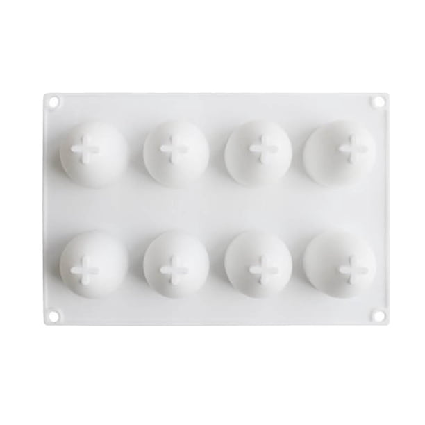 Huevo de Pascua de silicona para dulces y chocolate apto para uso alimentario. Molde de silicona con 8 agujeros en forma de huevo para decorar pasteles y panes de chocolate.