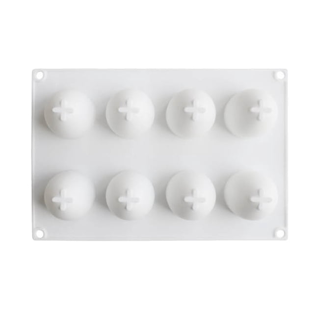 Huevo de Pascua de silicona para dulces y chocolate apto para uso alimentario. Molde de silicona con 8 agujeros en forma de huevo para decorar pasteles y panes de chocolate.