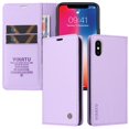 thumbnail image 5 of Funda para iPhone X/XS Estuche de Cuero PU Tipo Cartera con Ranuras para Tarjetas y Cierre Magnético, 5 of 5