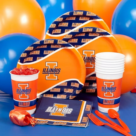 Illinois University Party Pack For 8