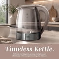 thumbnail image 7 of COOK WITH COLOR Electric Kettle, 1200W 1.8L Glass Water Boiler, Beige, 7 of 7