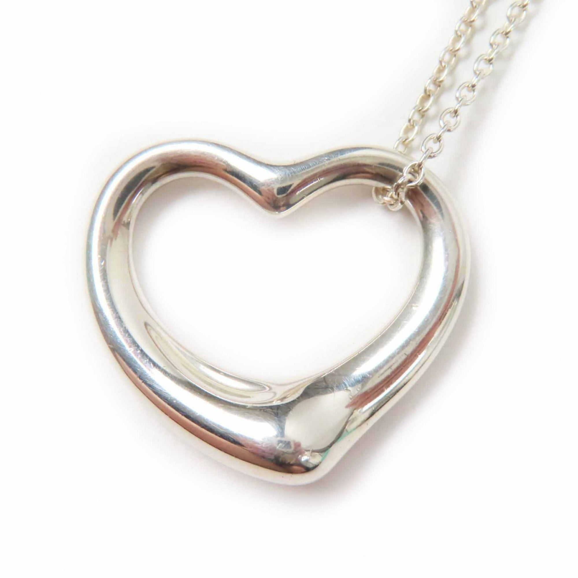 Pre-Owned TIFFANY & Co. Tiffany Open Heart Medium Necklace/Pendant in 925 Sterling... (Good)