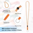 thumbnail image 2 of Uxcell 1-Pack Cordones para Identificación, Correa Larga Ajustable Naranja con Llavero Portador de ID, 2 of 7