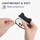 thumbnail image 4 of Funda para auriculares en blanco y negro compatible con Apple Airpods 1 y 2 - Funda protectora de silicona, 4 of 5