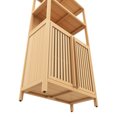 thumbnail image 4 of Freestanding Bamboo Organizer with Wide Tabletop - Tidy Entryway Things, 4 of 6
