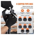 thumbnail image 3 of Copper Pipe Crimping Tool, Hydraulic Press Tool 1/2" 3/4" 1" for Copper & 3/8" 1/2" 5/8" F1807 Pex, Copper Ring Crimper, 360° Rotation, 3 of 9