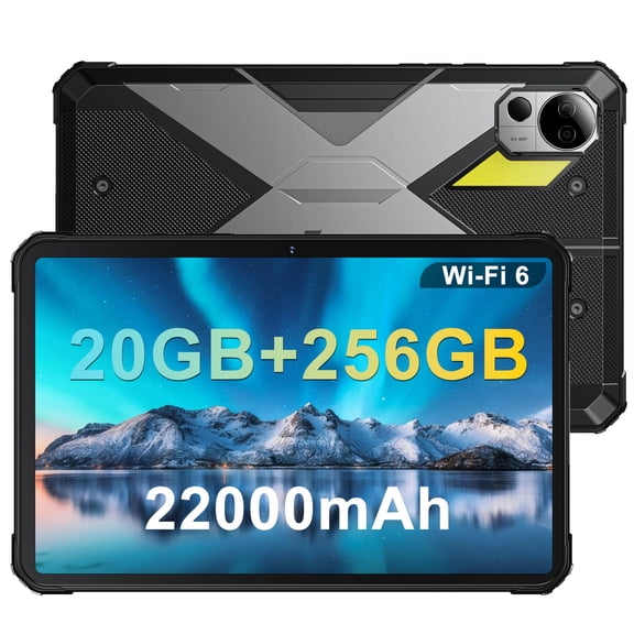 Tablet FOSSIBOT DT2 de 10,4" resistente al agua, 20 GB de RAM, 256 GB de ROM