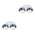 thumbnail image 2 of Ounissouiy Vajilla para niños, cuchara, tenedor, diseño de coche, cuenco para bebé, juego de cubiertos antideslizante sin óxido, cocina de Azul Coche/Cuenco/extraíble 2Conjunto, 2 of 6