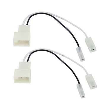 Scosche SHTA02B Universal Speaker Harness Compatible with 1987-98 Toyota Black/White