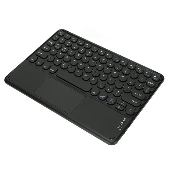 Keyboard, USB Interface Ultra Thin Quiet Keyboard 10 Inch Black Support Multiple Touch Gestures For Computer